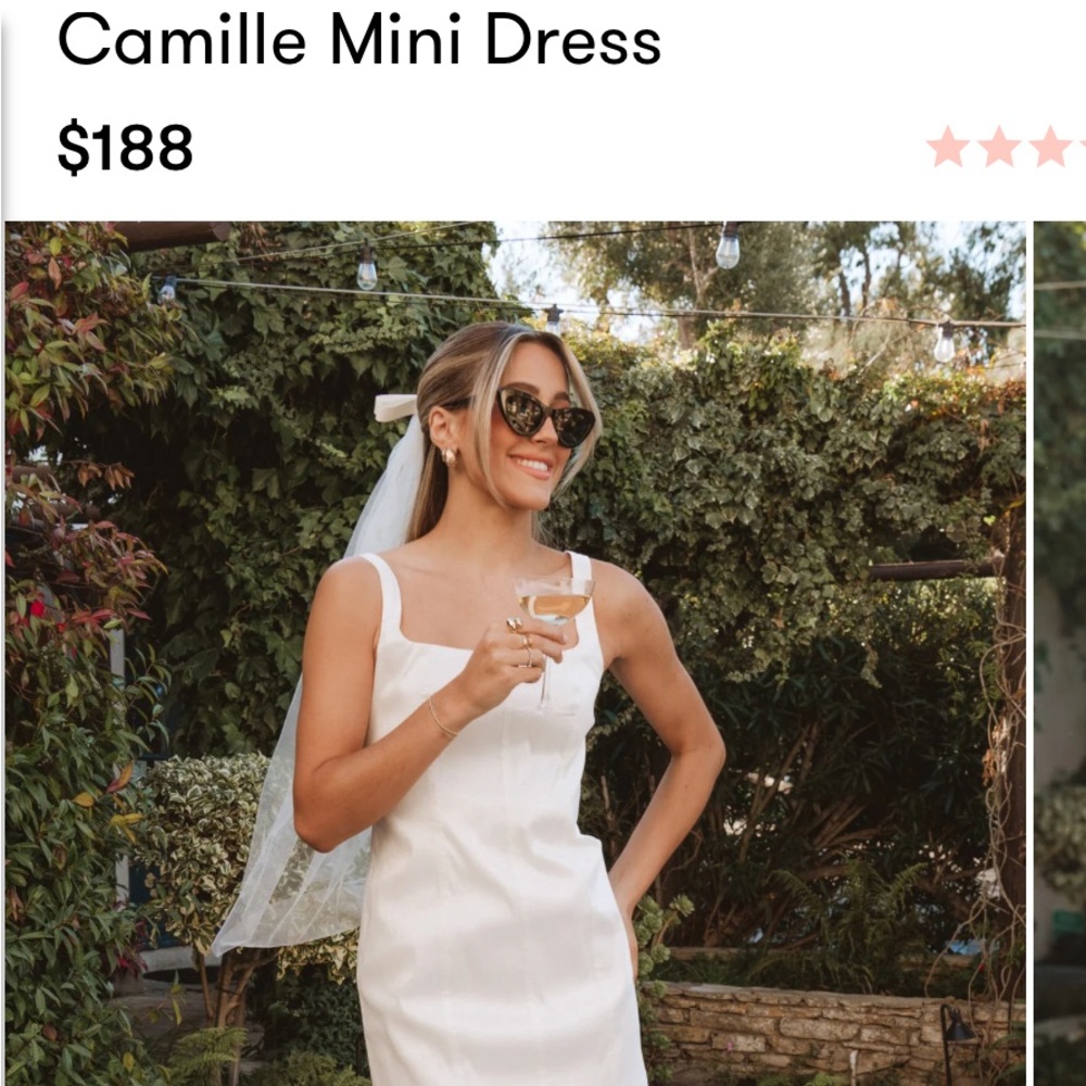 Show Me Your MuMu Camille Mini Dress in White